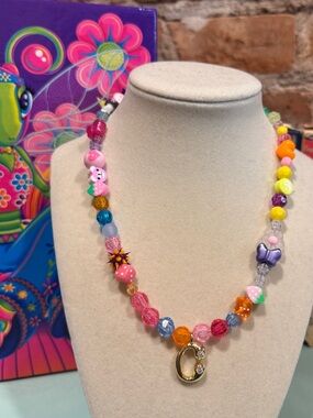 Y2K C BALLOON INITIAL CUSTOM EYE CANDY CHAIN